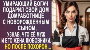 Умирающий богач подарил свой дом домработнице с новорожденным сыном, узнав, что её муж и его жена...