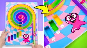 🎲Настольная игра из картона 🔥 Простая поделка своими руками