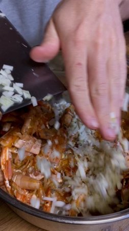 Острый суп удон с морепродуктами