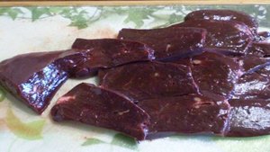 Говяжья печень жареная