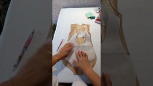 Купальник для художественной гимнастики. Вытачка на с