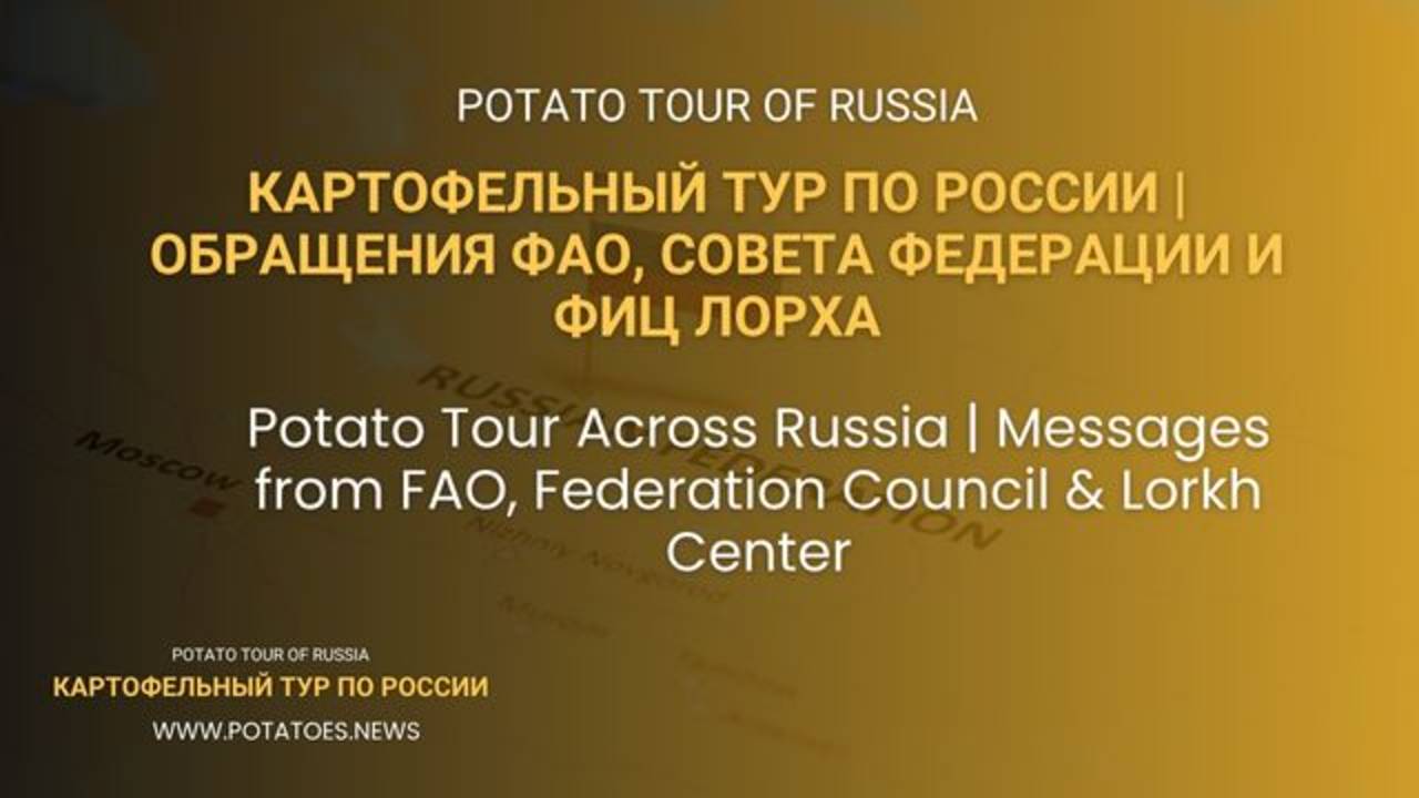 Картофельный тур по России | Международный день картофеля: обращения ФАО, Совета Федерации и ФИЦ