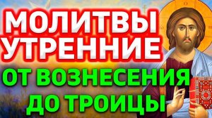 Молитвы утренние от Вознесения до Троицы. Утреннее молитвенное правило от Вознесения до Троицы