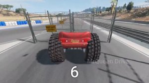 Lightning McQueen с колесами Monster Truck против Франческо Бернулли - что лучше