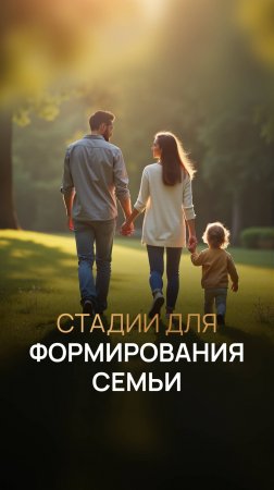 Стадии для формирования семьи