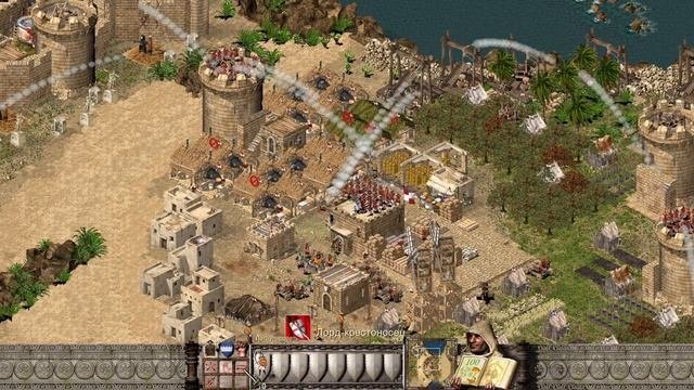 Stronghold Crusader HD Лорд-Крестоносец VS 2-ух Эмиров + Визирь #12