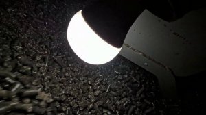 Работа устройства для забора пеллет (Грибок) для котло