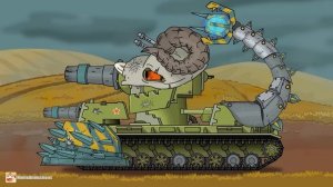 HomeAnimations – Мультики про танки  Бывшие союзники стали врагами ： Гипноз-Кв6 vs Гибрид !