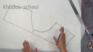 Переносим детали купальника на кальку