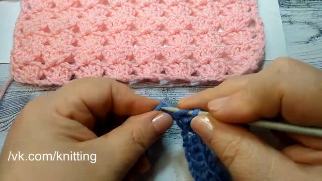 Узор крючком для пледа Crochet Pattern For Plaid
