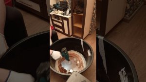 ЗАЛИВКА СПИЛА ДУБА В ТАЗИКЕ НА 120 Л ЭПОКСИДНОЙ СМОЛОЙ