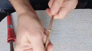 Соединение лоз из полиротанга паяльником