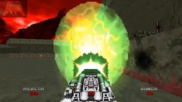 Brutal DOOM - Прохождение - Boss 24 level/Inferno.