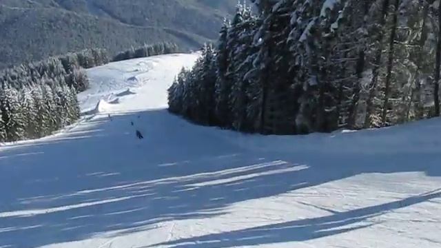 Спуск с г.Довга. Буковель смотреть онлайн