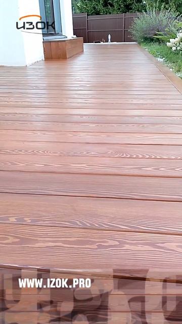 Палуба из лиственницы для молодой семьи #relax #wood #pozitiva #p смотреть онлайн