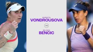 06.02.2025. Маркета Вондроушова - Белинда Бенчич. WTA Abu Dhabi. Vondrousova - Bencic