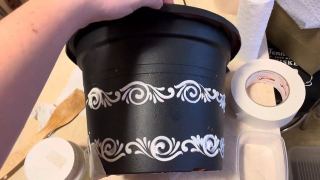 Декор старого кашпо 🪴 Эффект камня из пластика | Сост? смотреть онлайн