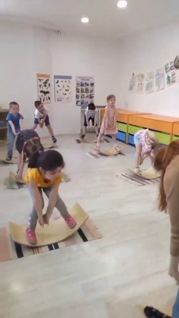 Групповое логопедическое занятие на балансировочных смотреть онлайн