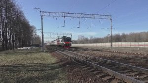 Электропоезд ЭП2Д-0211 (ЦППК) пригородный поезд №7409/7410 Зеленоград-Крюково - Ипподром.