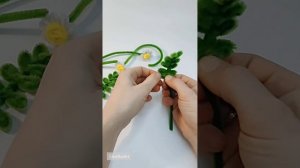 Ромашки из синельной проволоки