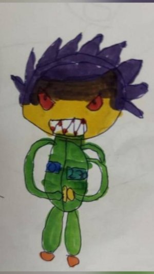 Green angry superhero