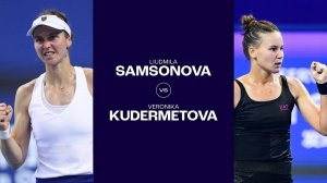 03.02.2025. Вероника Кудерметова - Людмила Самсонова. WTA Abu Dhabi. Kudermetova - Samsonova