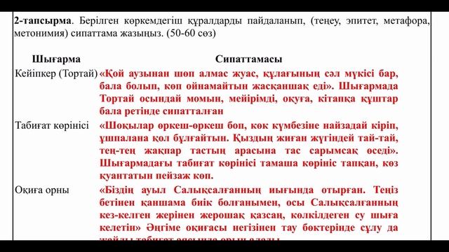 Қазақ әдебиеті 6-сынып 3-тоқсан №2 БЖБ жауабы #бжбжауаб? смотреть онлайн