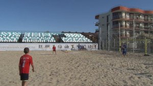Турнир по мини лапте на песке проходит в Анапе