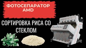Сортировка риса от стекла и пластика Фотосепаратор AMD