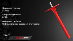 Дюбель для теплоизоляции с металлическим гвоздем и за