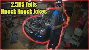 Демонтаж застучавшего двигателя на subaru impreza 2.5rs 2005