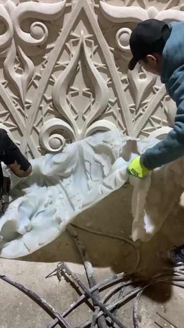 Фрагмент купола из фиброгипса #фиброгипс #супергипс #г смотреть онлайн