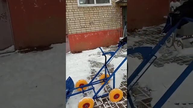 снегоуборочная, новая, ручная машина для нашего дворн смотреть онлайн