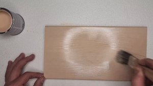 Покраска строганной и шлифованной доски укрывным мас?