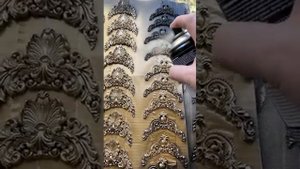 БЫСТРАЯ покраска ЛЕПНИНЫ из жидкого пластика🔥     #diy #?