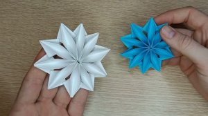 Как сделать красивые новогодние снежинки из бумаги