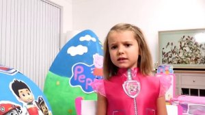 Мисс Кэйти и Мистер Макс (Miss Katy) Макс и Кэти притворяются, что играют с гигантскими яйцами-сюрпр