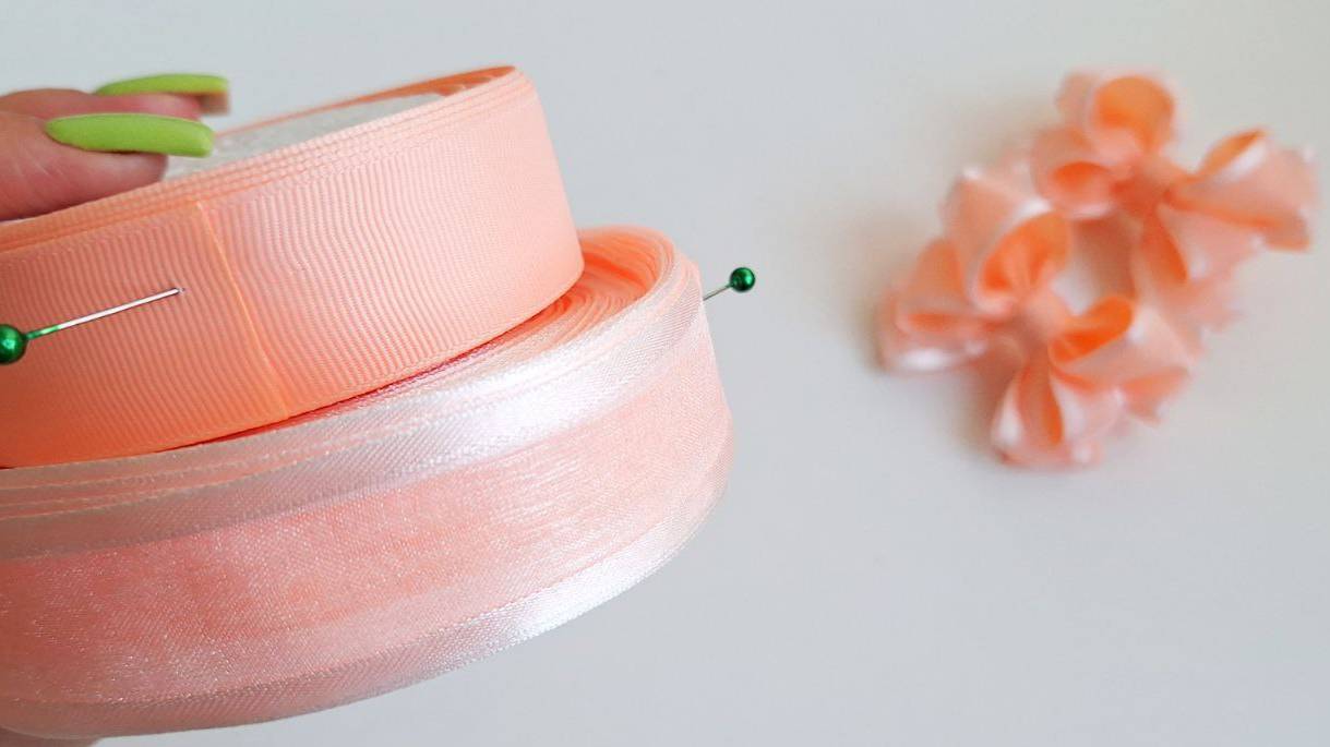 Легкие бантики из органзы и репса смотреть онлайн