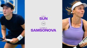 09.02.2025. Людмила Самсонова - Лулу Сун. WTA Doha. Liudmila Samsonova - Lulu Sun