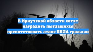 В Иркутской области хотят наградить пытавшихся препятствовать атаке БПЛА граждан