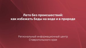 Лето без происшествий: как избежать беды на воде и в природе