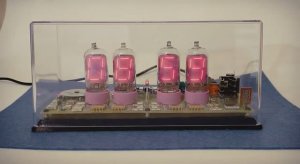 Часы с будильником на индикаторах ИВ-13 Clock with alarm clock on indicators (numitrons) IV-13