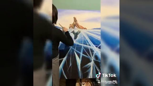 Светящаяся в темноте картина 120х90 «Байкал» смотреть онлайн