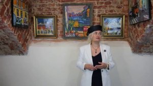 Лариса Резниченко. Интервью на выставке "Петербург-Париж"