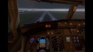 Посадка Boeing 737, сильный ветер! / Boeing 737 landing at Sheremetyevo, strong