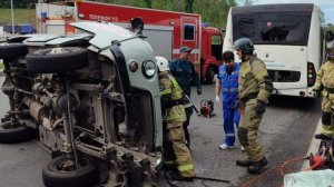 Два человека погибли в ДТП с участием автобуса в Уфе