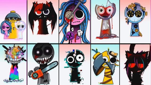 Все фазы Спрунки в ОДНОМ ВИДЕО#спрунки #incredibox #sprunki смотреть онлайн