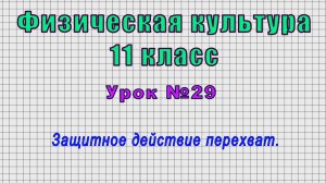Физическая культура 11 класс (Урок№29 - Защитное действие перехват.)