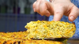 Пышный пирог из кабачков