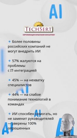 🤖 57% компаний — в ИИ тупике